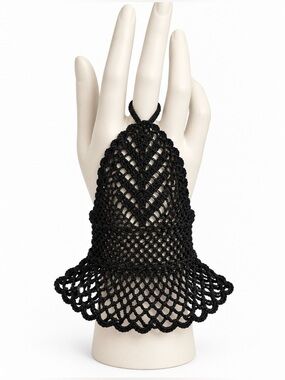 FBC Studio | Accessories | Handmade Crochet Lace Single Hand Glove ...